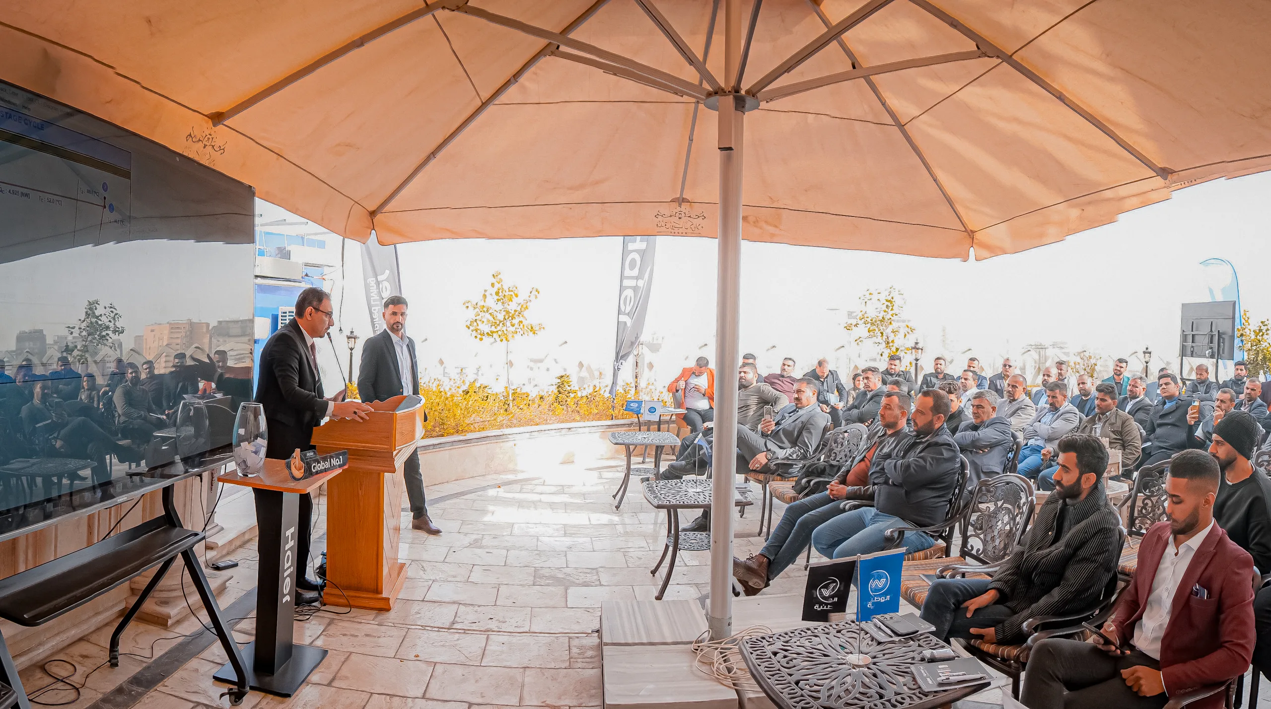 National Company Conference  Royal Karbala hosted the National Company Conference, the official authorized representative of General Electric and Haier, in an elegant setting befitting the distinguished event and its guests.